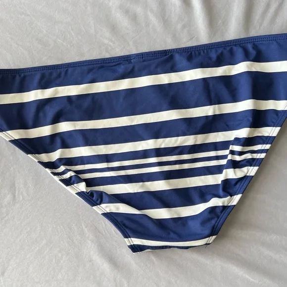 Lauren by Ralph Lauren Striped Bikini Bottom XL Navy and White - Picture 6 of 12